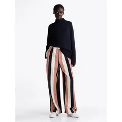 TOMMY HILFIGER - Pantalón Global Stripe De Corte Amplio Multicolor