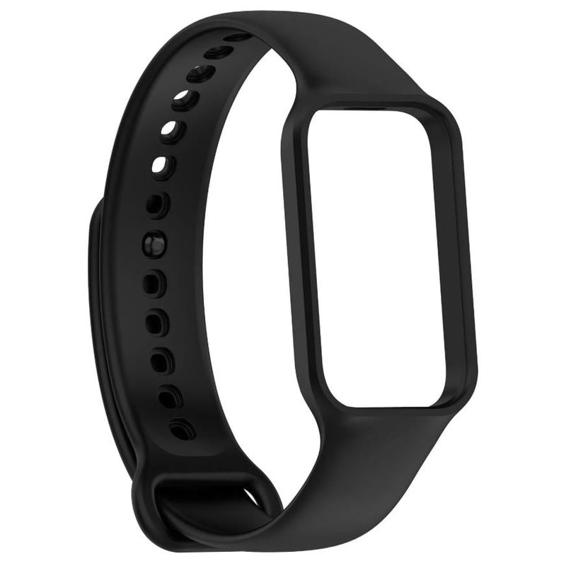 GENERICO - Correa Silicona Para Xiaomi Smart Band 8 Active Negra