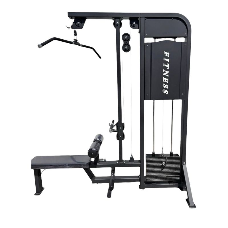 GENERICO - Lat Pulldown Low Row Machine - Jalón y Remo 100 kg