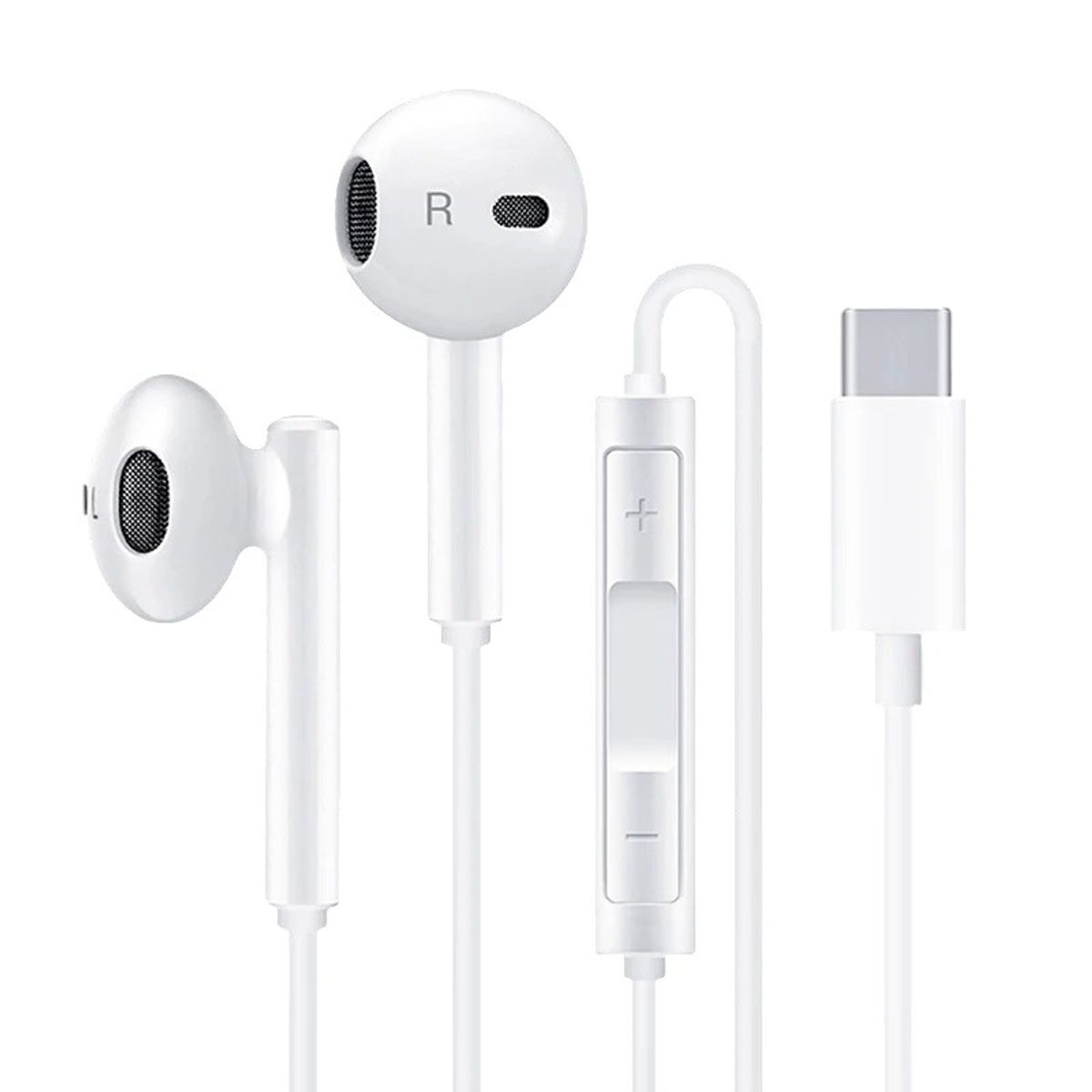 GENERICO - Audífonos Plug Tipo-C Tranyoo T-R19C Blancos