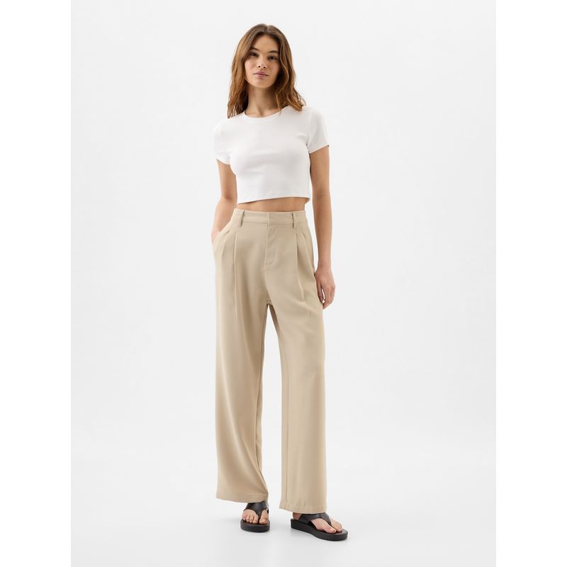 GAP - Pantalón Mujer Easy Beige