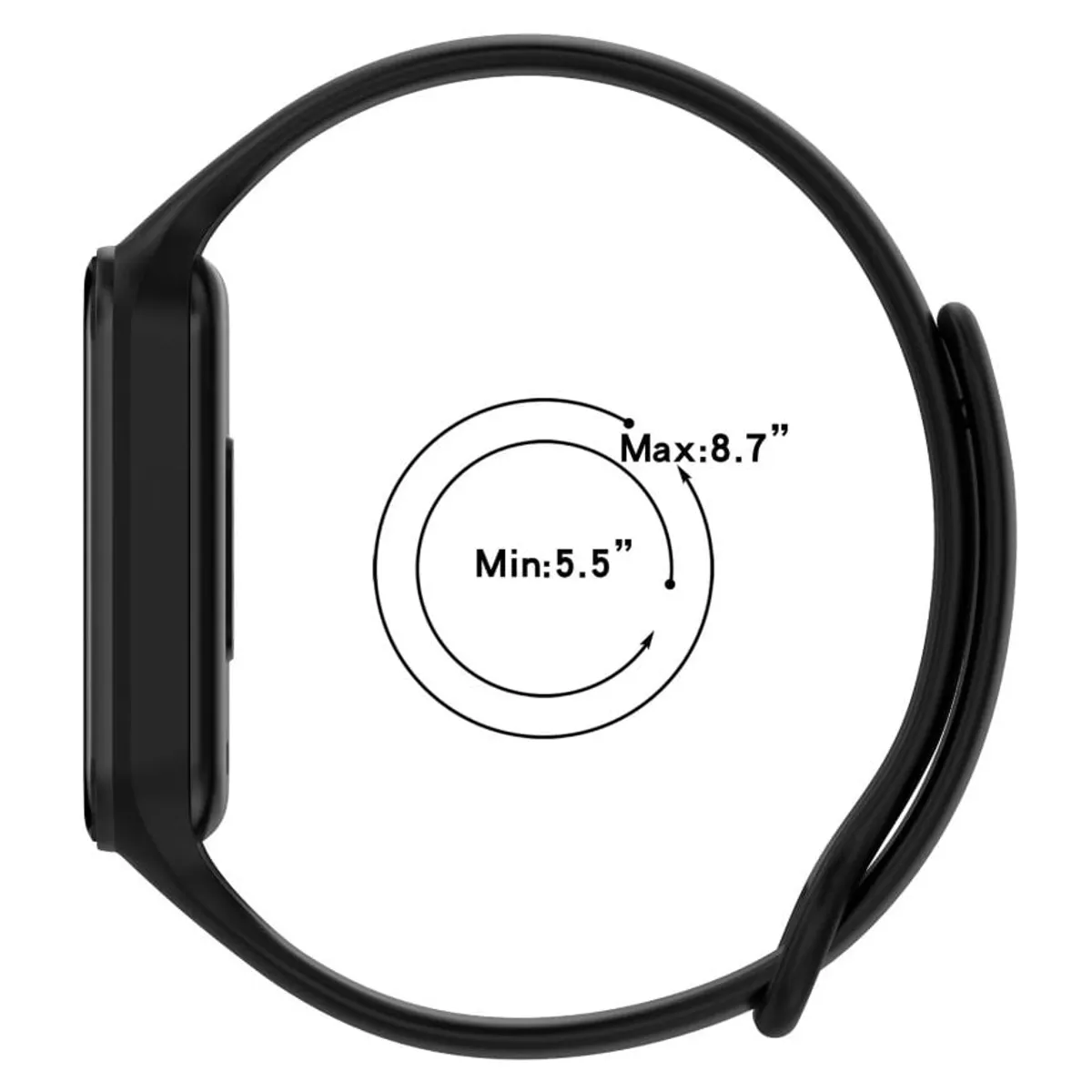 GENERICO - Correa Silicona Para Xiaomi Smart Band 8 Active Blanco.