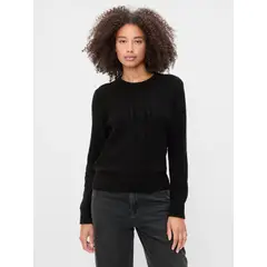 GAP - Sweater Mujer Cable Knit Negro