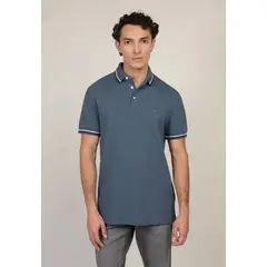 TOMMY HILFIGER - Polo Con Ribetes Tipped Slim Fit Azul
