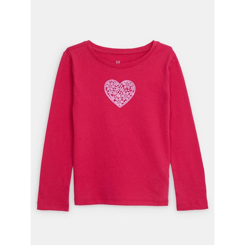 GAP - Polera Niña Logo Rosa_.