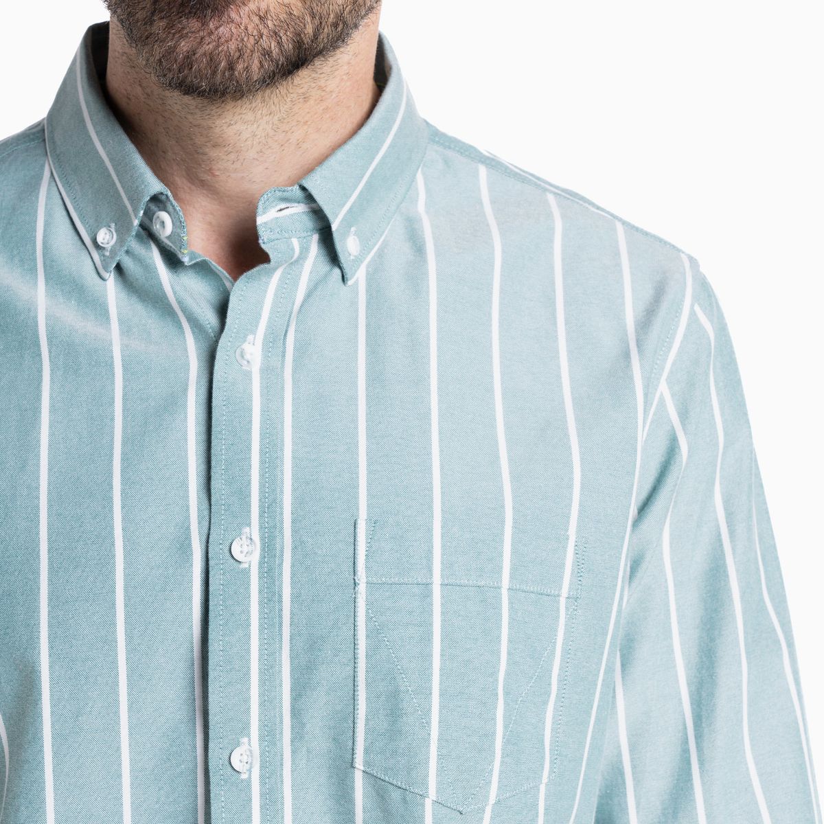 TRUVAL - CAMISA OXFORD LISTADA TRUVAL