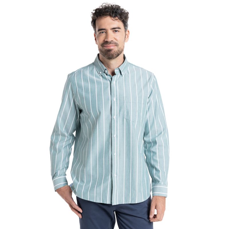 TRUVAL - CAMISA OXFORD LISTADA TRUVAL