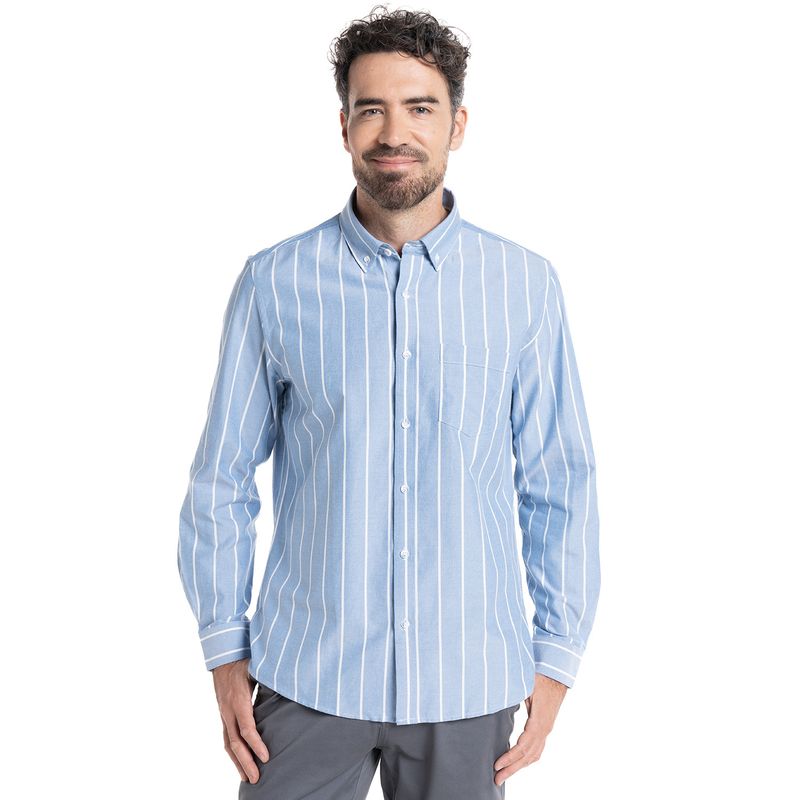 TRUVAL - CAMISA OXFORD LISTADA TRUVAL