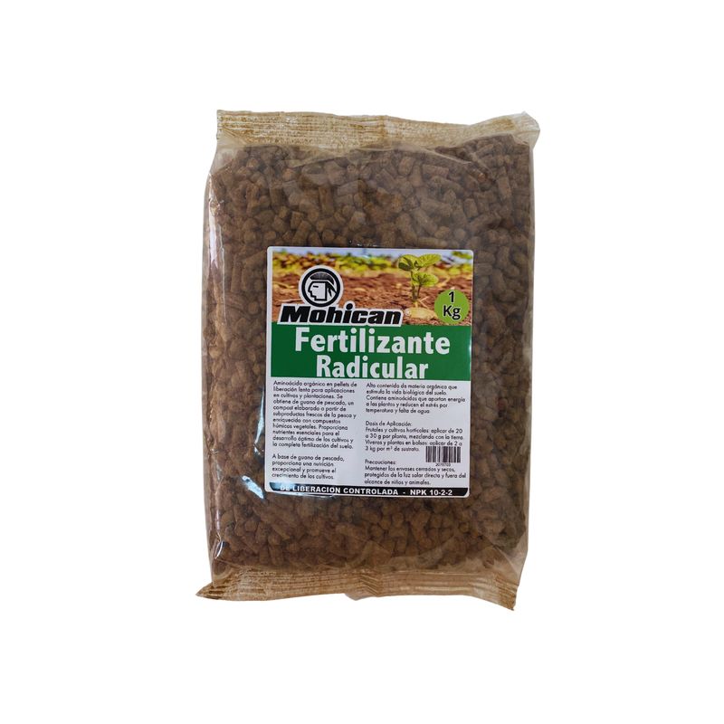 MOHICAN - FERTILIZANTE RADICULAR DE LIBERACIÓN CONTROLADA 1 KG MOHICAN