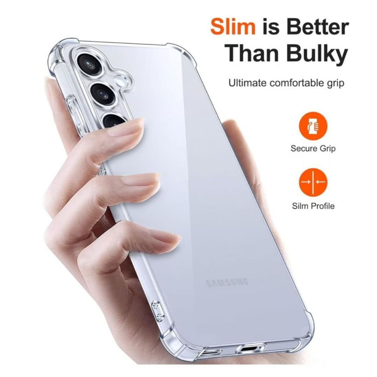 GENERICO - Carcasa Para Samsung S25 Plus Transparente Antigolpes Reforzada