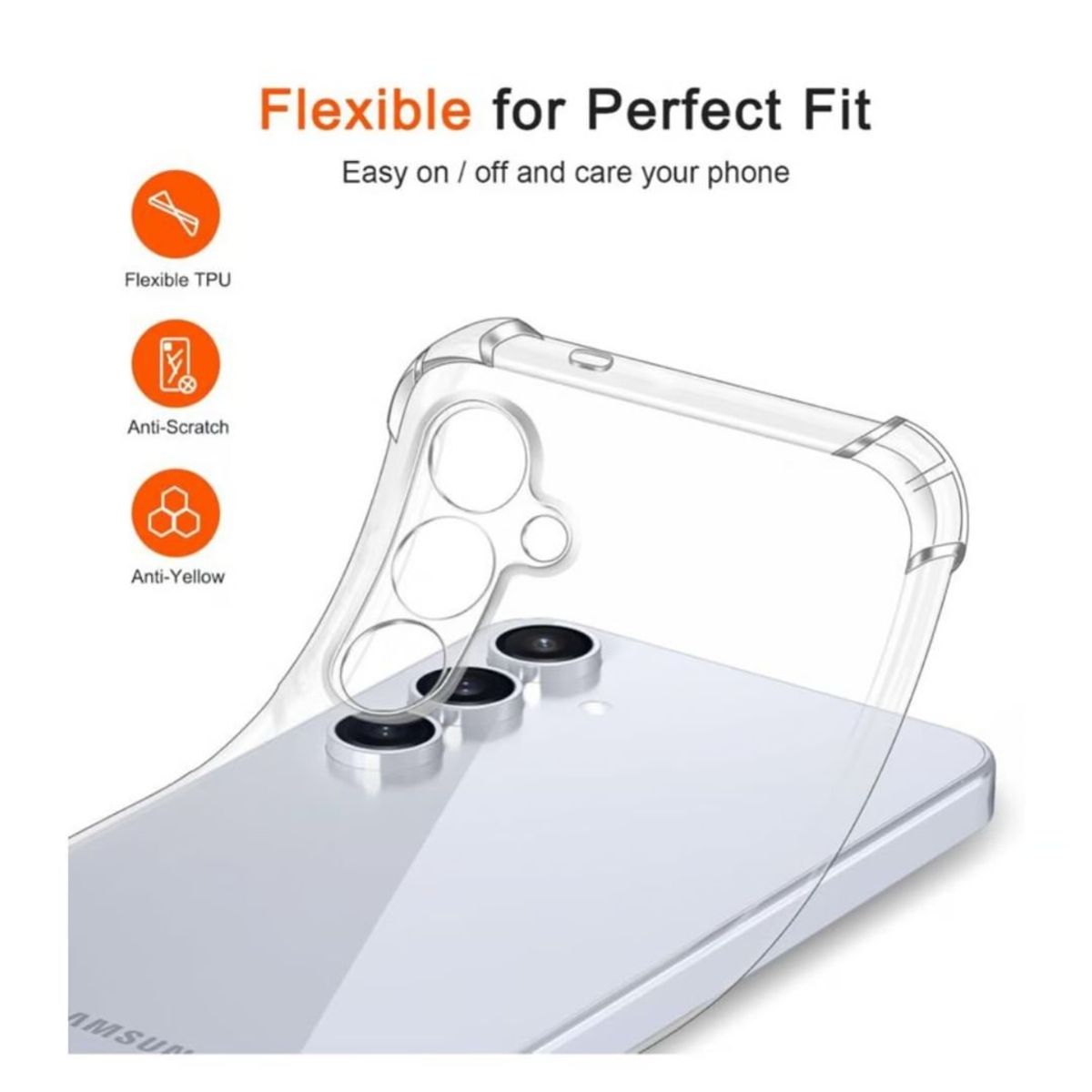 GENERICO - Carcasa Para Samsung S25 Plus Transparente Antigolpes Reforzada