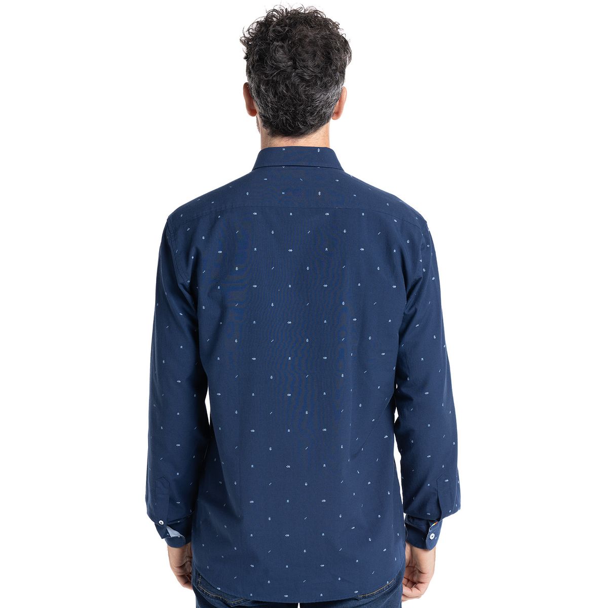 TRUVAL - CAMISA OXFORD ESTAMPADA TRUVAL