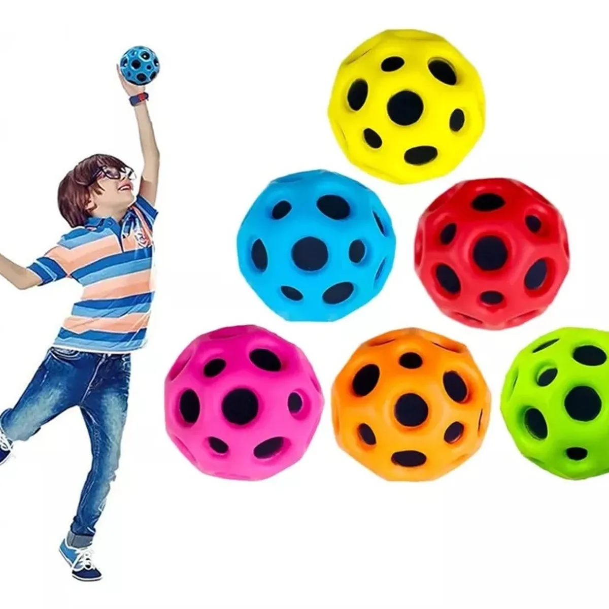 GENERICO - Pelota De Rebote Alto Juguete Sensorial Asteroide