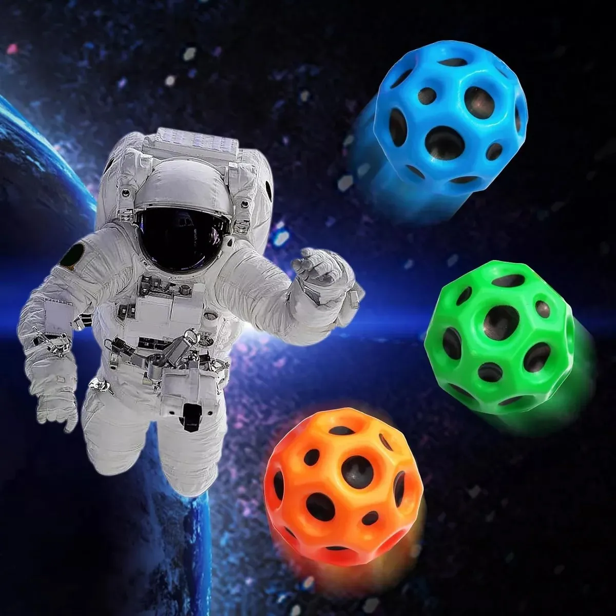 GENERICO - Pelota De Rebote Alto Juguete Sensorial Asteroide