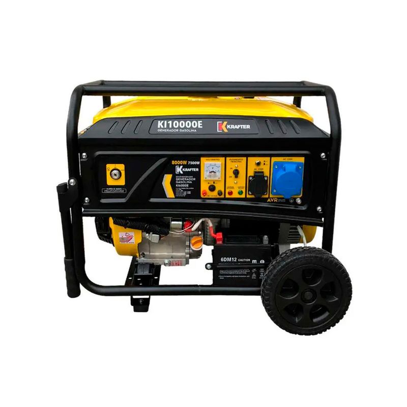 KRAFTER - Generador 7.5Kva 220v gasolina partida eléctrica Krafter