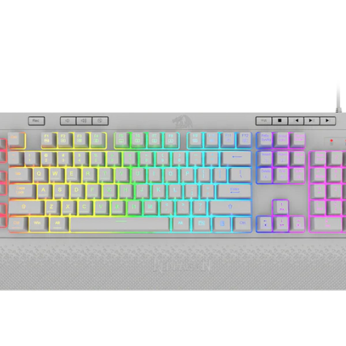 REDRAGON - Teclado Gamer - Redragon K512 Shiva - RGB - Español - White