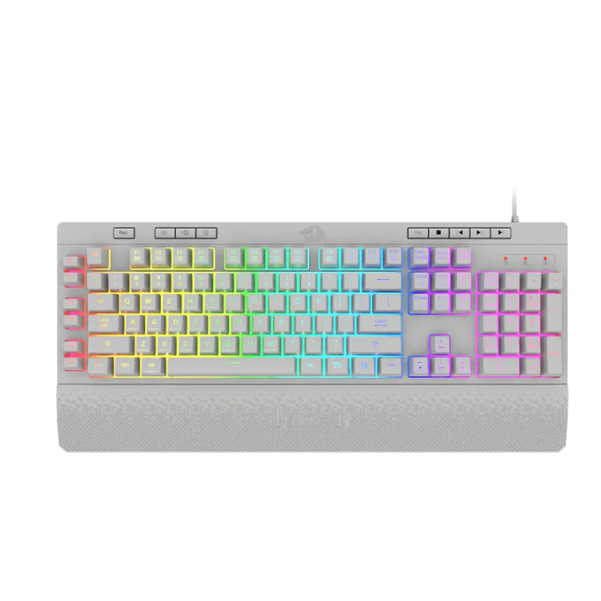 REDRAGON - Teclado Gamer - Redragon K512 Shiva - RGB - Español - White