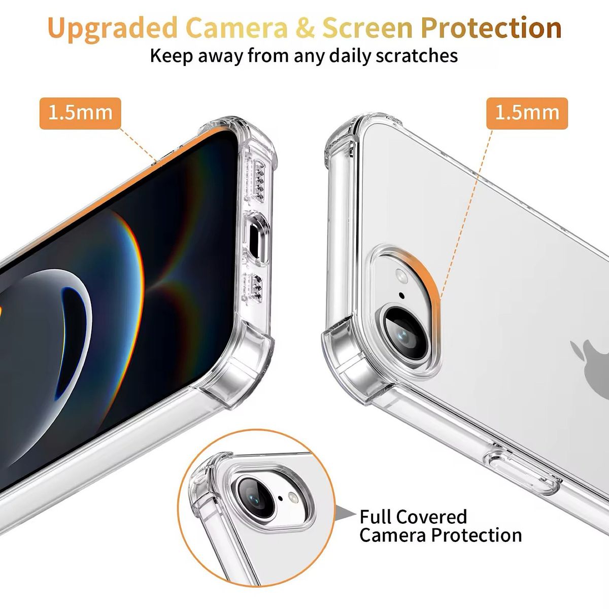 GENERICO - Carcasa Transparente Reforzada Para iPhone 16e
