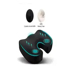 GENERICO - Cojín Asiento Viscoelástico Gel Ortopédico Coxis Terapéutico