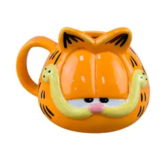 GENERICO - Tazón cerámica 3D Rostro gato Garfield
