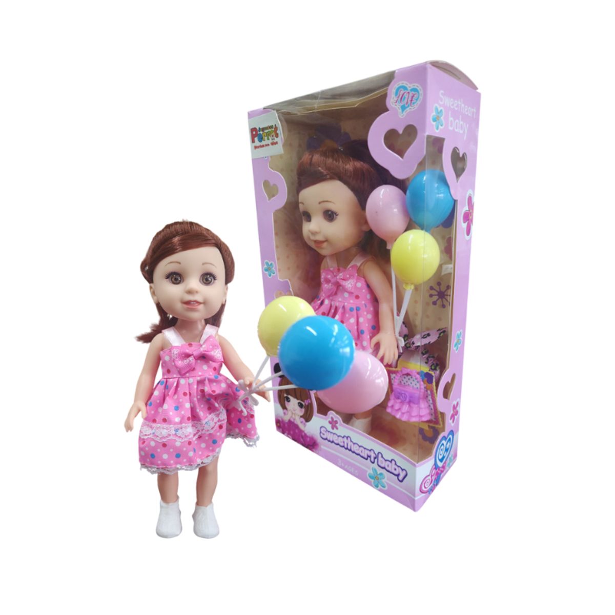 GENERICO - Muñeca Sweetheart Baby Con Globos Juguetes Perrot