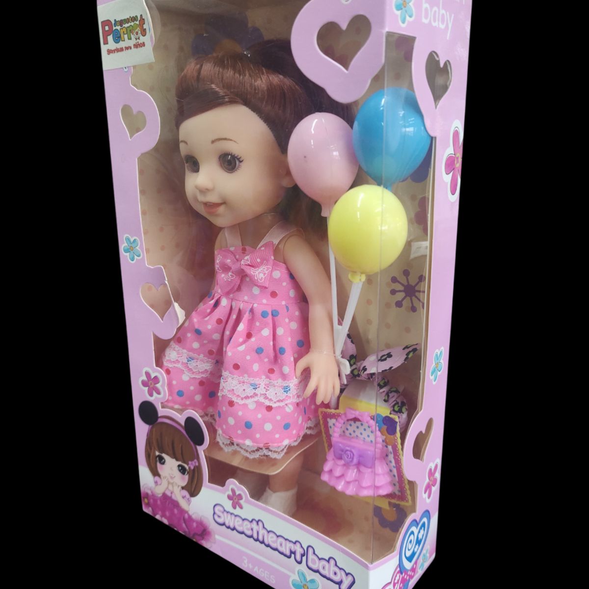 GENERICO - Muñeca Sweetheart Baby Con Globos Juguetes Perrot