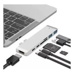 GENERICO - Hub Multifuncional USB-C para MacBook Pro 4K y Carga Rápida