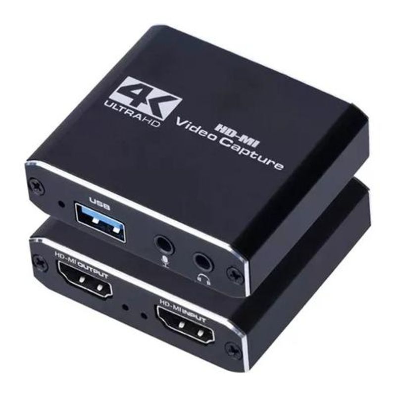 GENERICO - Capturadora de Video 4K HDMI Live USB 3.0 Full HD