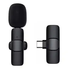 GENERICO - Micrófono Lavalier Inalámbrico para Android con Clip USB C