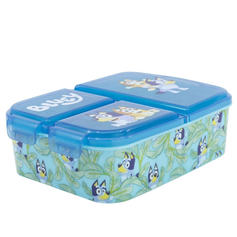 BLUEY - Tupper Contenedor de Bluey hermético - Sandwichera con Divisiones