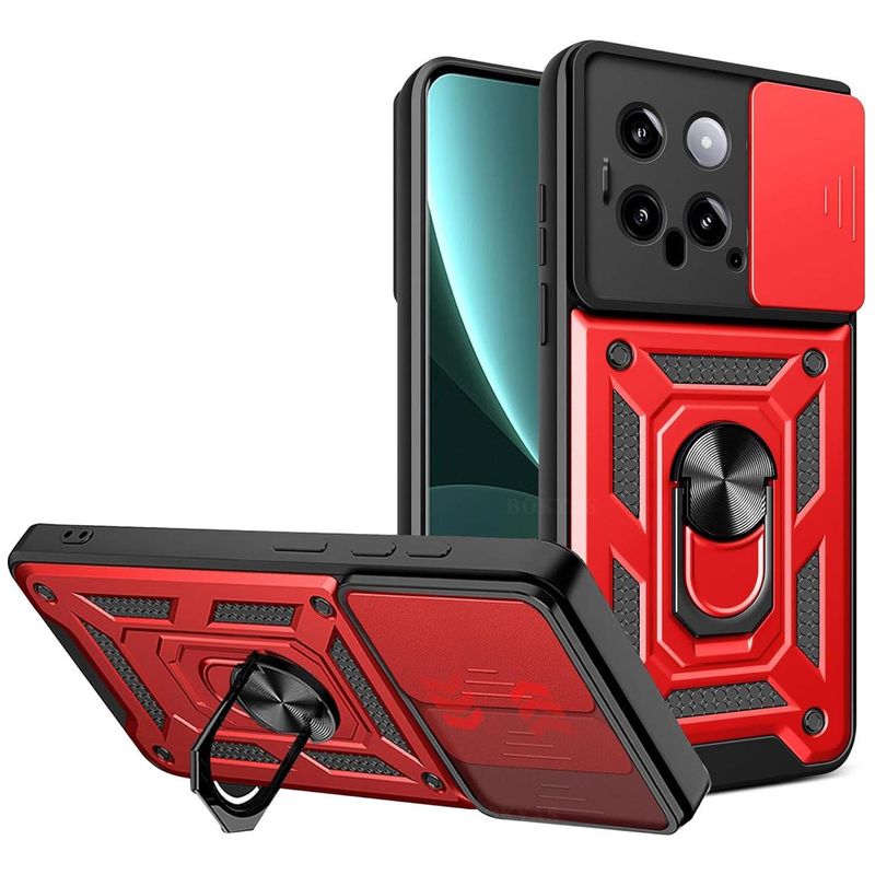 GENERICO - Funda Antishock para Xiaomi 14 con Soporte Magnético 360°