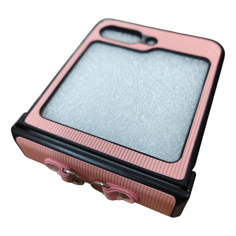 GENERICO - Funda Rosada Protectora para Samsung Z5 Flip con Diseño Único