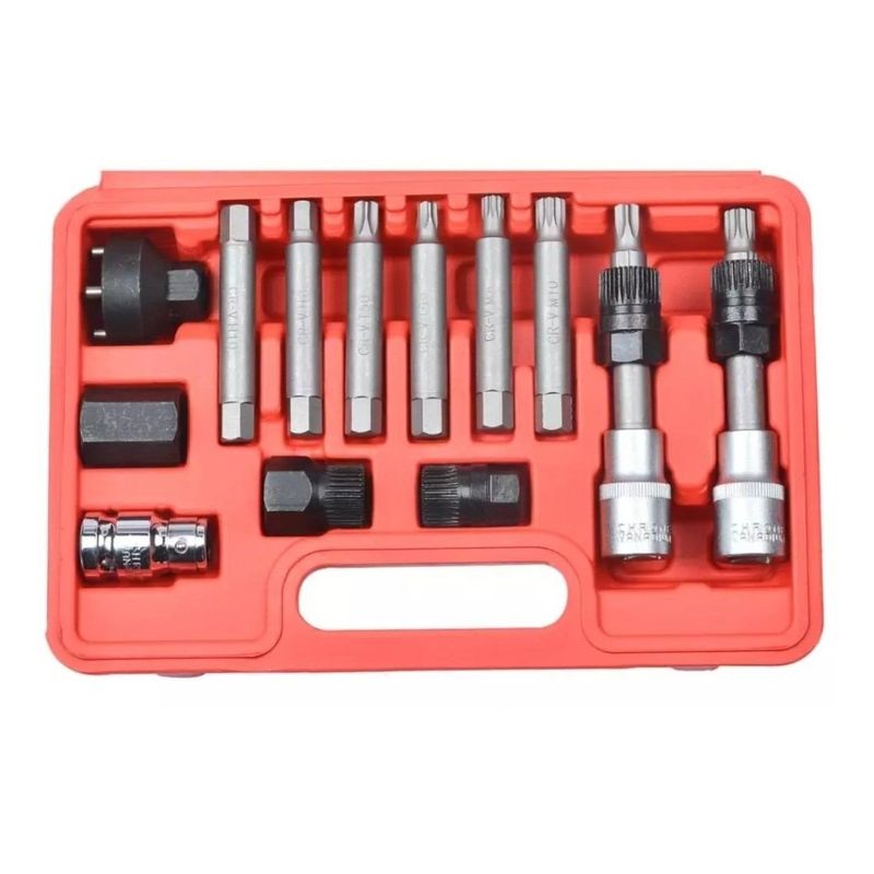 GENERICO - Kit Universal de 13 Piezas para Extraer Poleas de Alternador