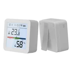 GENERICO - Termómetro Digital WiFi con Pantalla Retroiluminada y Humedad
