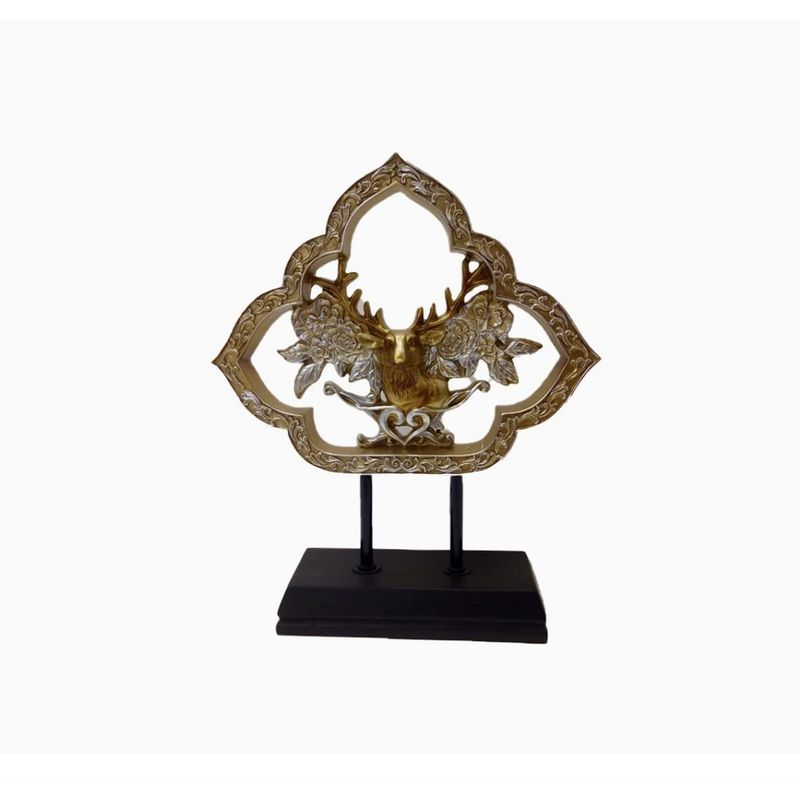 GENERICO - Figura Decorativa Ciervo Dorado