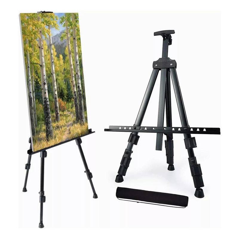 GENERICO - Atril Plegable de Metal Ajustable para Pintura 160 cm