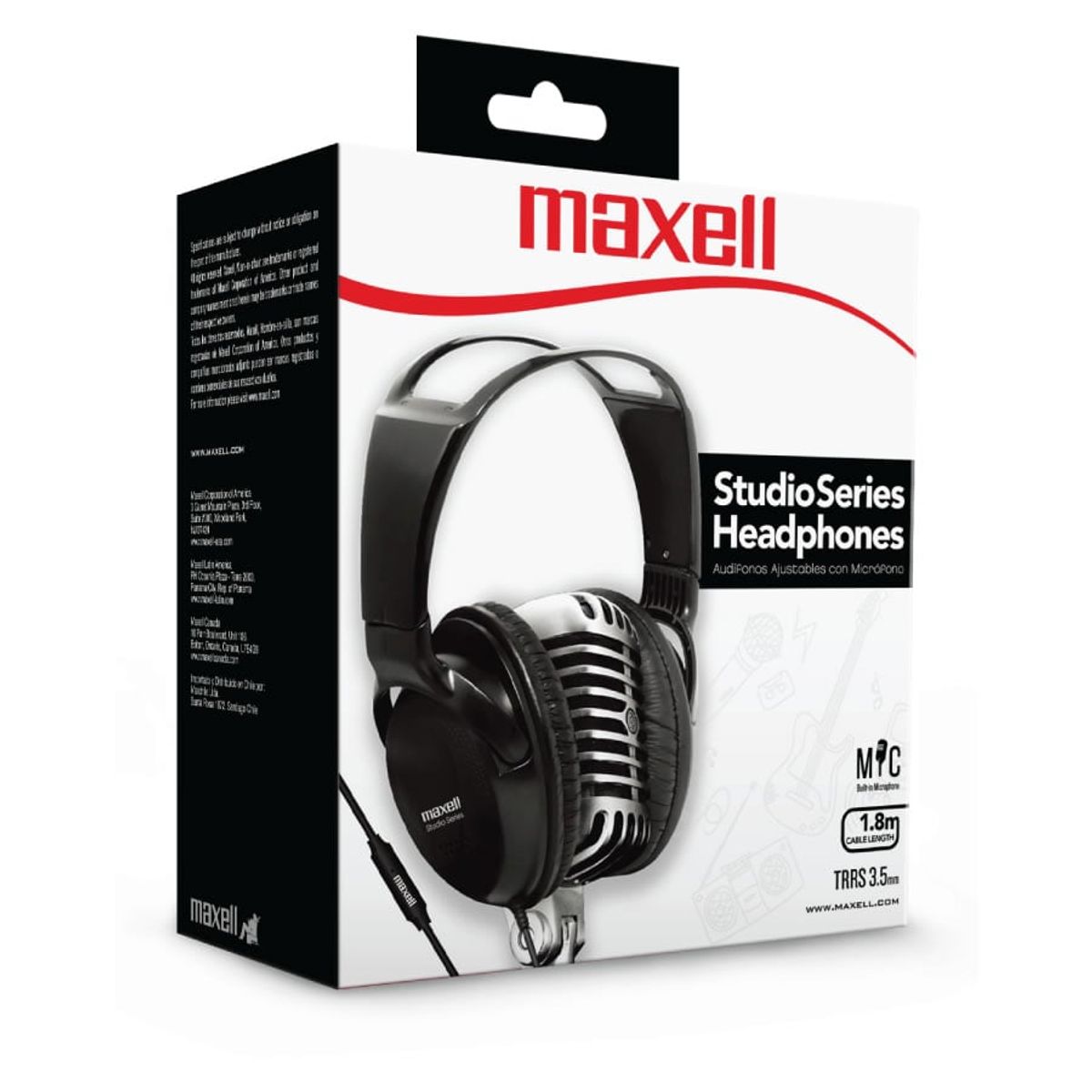 MAXELL - Audífonos Maxell On-Ear ST2000 Negro