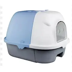 GENERICO - Baño Arenero Para Gatos Cerrado Xl Celeste