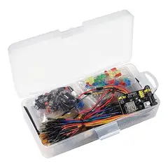GENERICO - Kit Electrónico Compacto con Resistencias y Accesorios 830 piezas