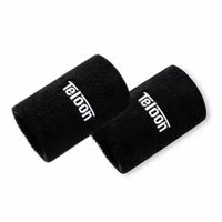 Par De Muñequeras Negras Cortas