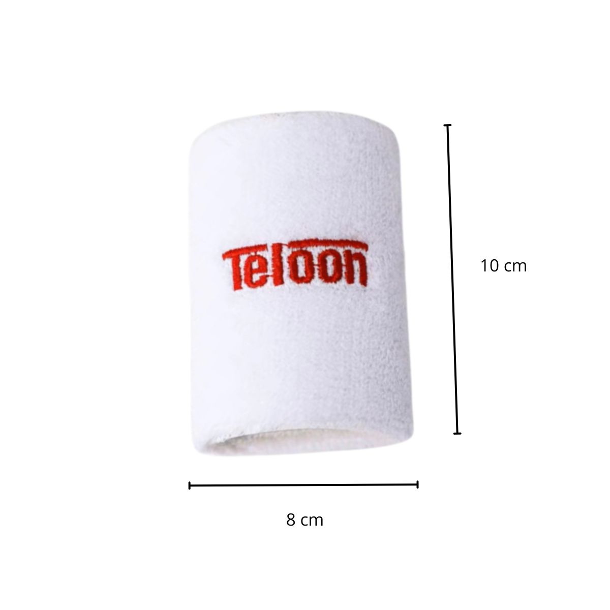TELOON - Par De Muñequeras Cortas Blancas Teloon