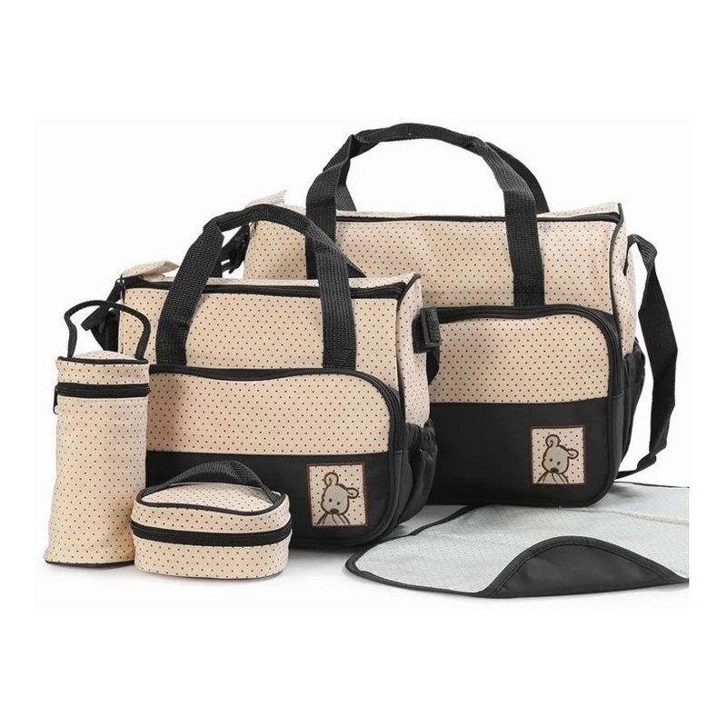 GENERICO - Bolso Organizador 5 Piezas para Bebé y Comidas Viajeras