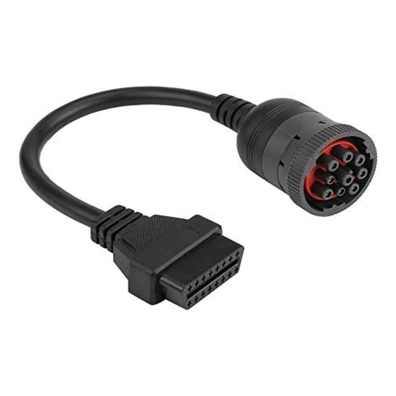 GENERICO - Adaptador OBD2 de 16 a 9 Pines para Diagnóstico Diesel