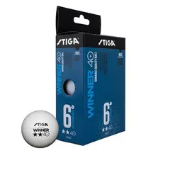 STIGA - PELOTA TENIS DE MESA 6 PACK WINNER 2 ESTRELLAS