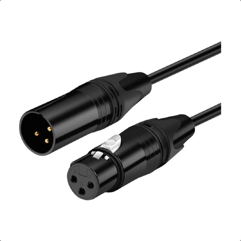 GENERICO - Cable XLR de 5 metros para micrófono, sonido profesional