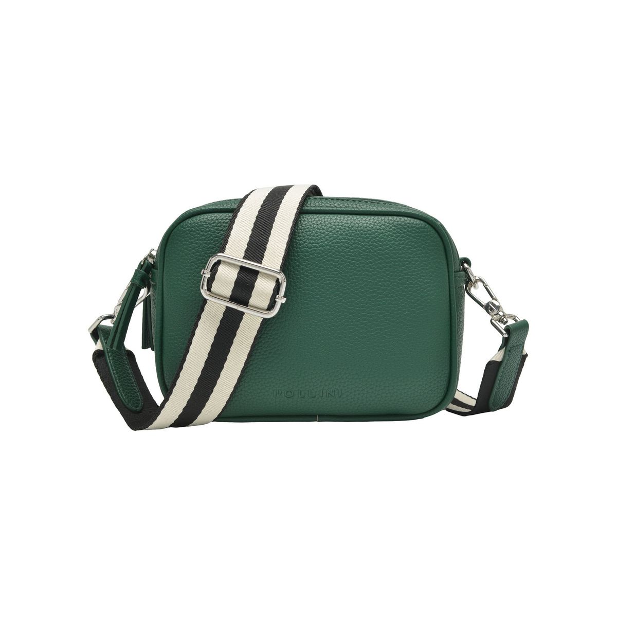 POLLINI - Cartera Bandolera Straps multicolor Verde Pollini