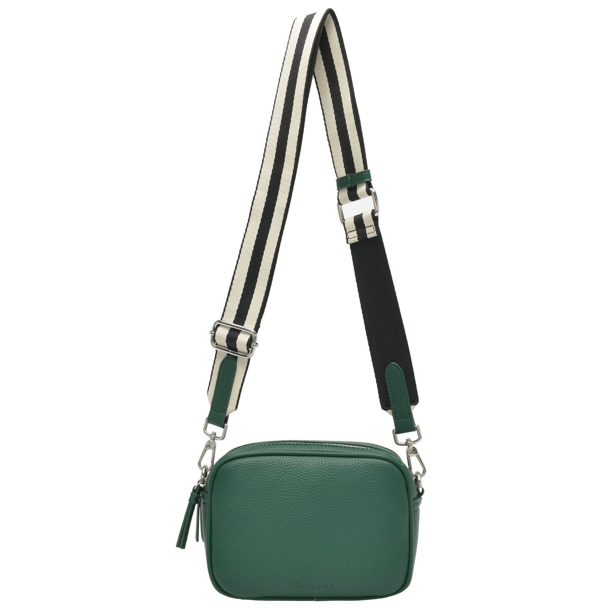 POLLINI - Cartera Bandolera Straps multicolor Verde Pollini