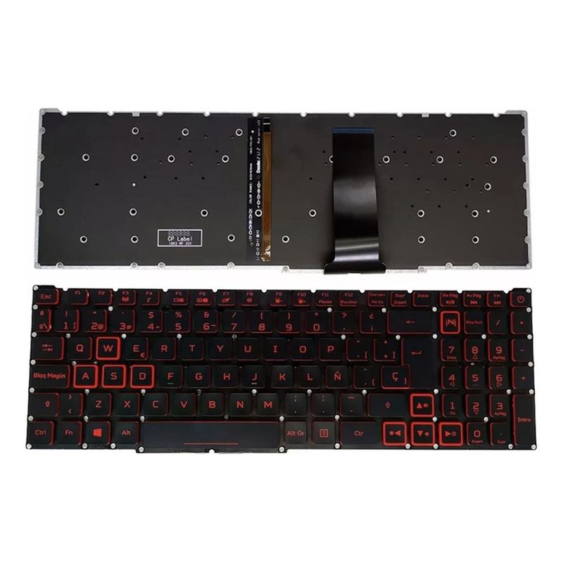 GENERICO - Teclado nuevo retroiluminado para Acer Nitro 5 compatible