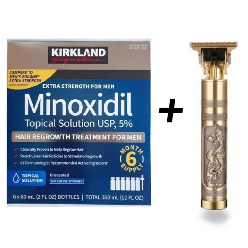 KIRKLAND - MINOXIDIL KIRKLAND TRATAMIENTO PARA  6 MESES + MAQUINA