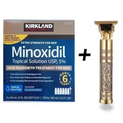 KIRKLAND - MINOXIDIL TRATAMIENTO PARA 6 MESES + MAQUINA